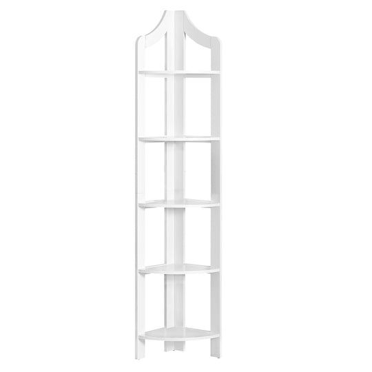 I 2419 Bookcase - 72"H / White Corner Accent Etagere - Furniture Depot (7881091875064)