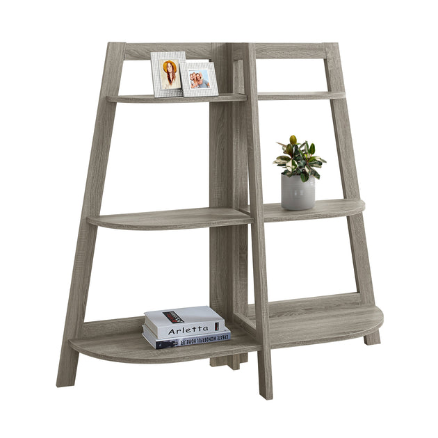 I 2428 Bookcase - 48"H / Dark Taupe Accent Etagere - Furniture Depot (7881092071672)
