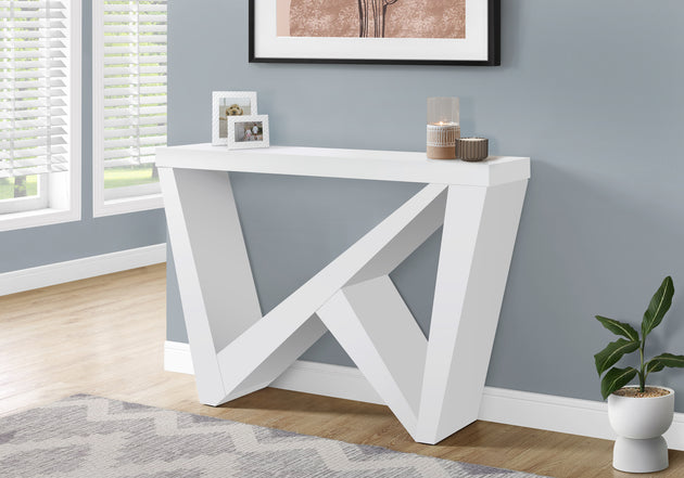 I 2429 Accent Table - 48"L / White Hall Console - Furniture Depot (7881092104440)