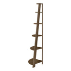 I 2464 Bookcase - 72""H / Dark Walnut Corner Accent Etagere - Furniture Depot (7881092694264)