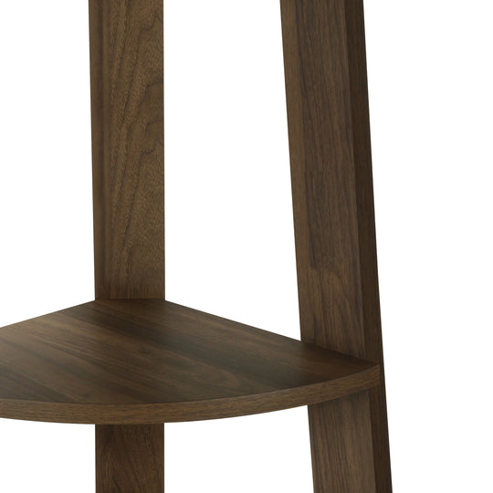 I 2464 Bookcase - 72""H / Dark Walnut Corner Accent Etagere - Furniture Depot (7881092694264)