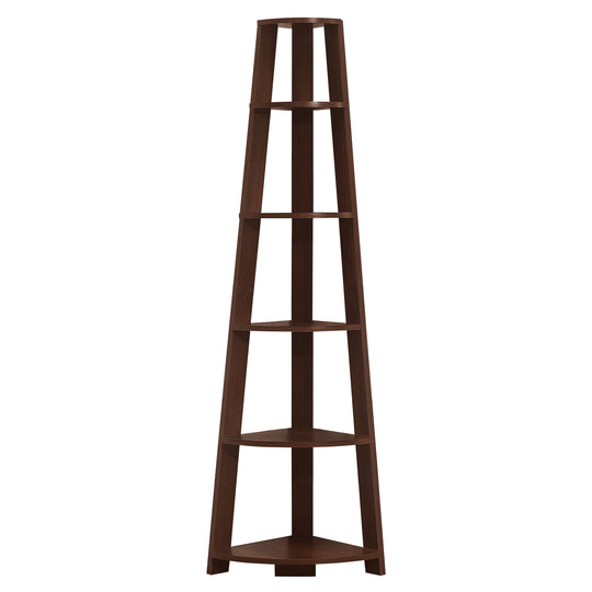 I 2494 Bookcase - 72"H / Cherry Corner Accent Etagere - Furniture Depot (7881093546232)