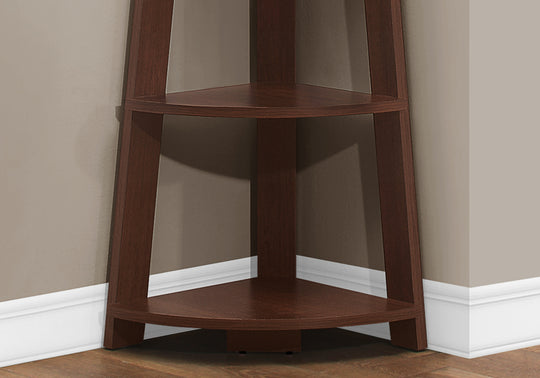 I 2494 Bookcase - 72"H / Cherry Corner Accent Etagere - Furniture Depot (7881093546232)
