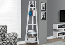 Load image into Gallery viewer, I 2496 Bookcase - 72&quot;H / White Corner Accent Etagere - Furniture Depot (7881093644536)