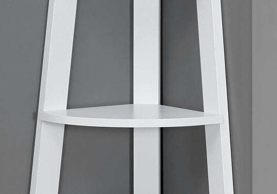 I 2496 Bookcase - 72"H / White Corner Accent Etagere - Furniture Depot (7881093644536)