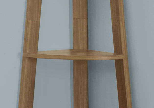 I 2498 Bookcase - 72"H / Walnut Corner Etagere - Furniture Depot (7881093710072)
