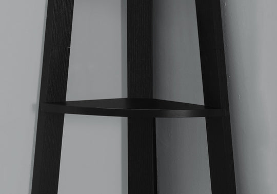 I 2499 Bookcase - 72"H / Black Corner Accent Etagere - Furniture Depot (7881093742840)