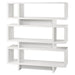 I 2532 Bookcase - 55"H / White Modern Style - Furniture Depot (7881093939448)