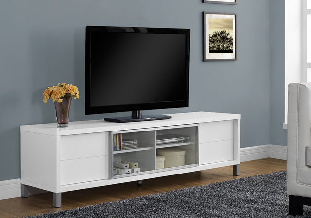 I 2537 Tv Stand - 70"L / White Euro Style - Furniture Depot (7881093972216)