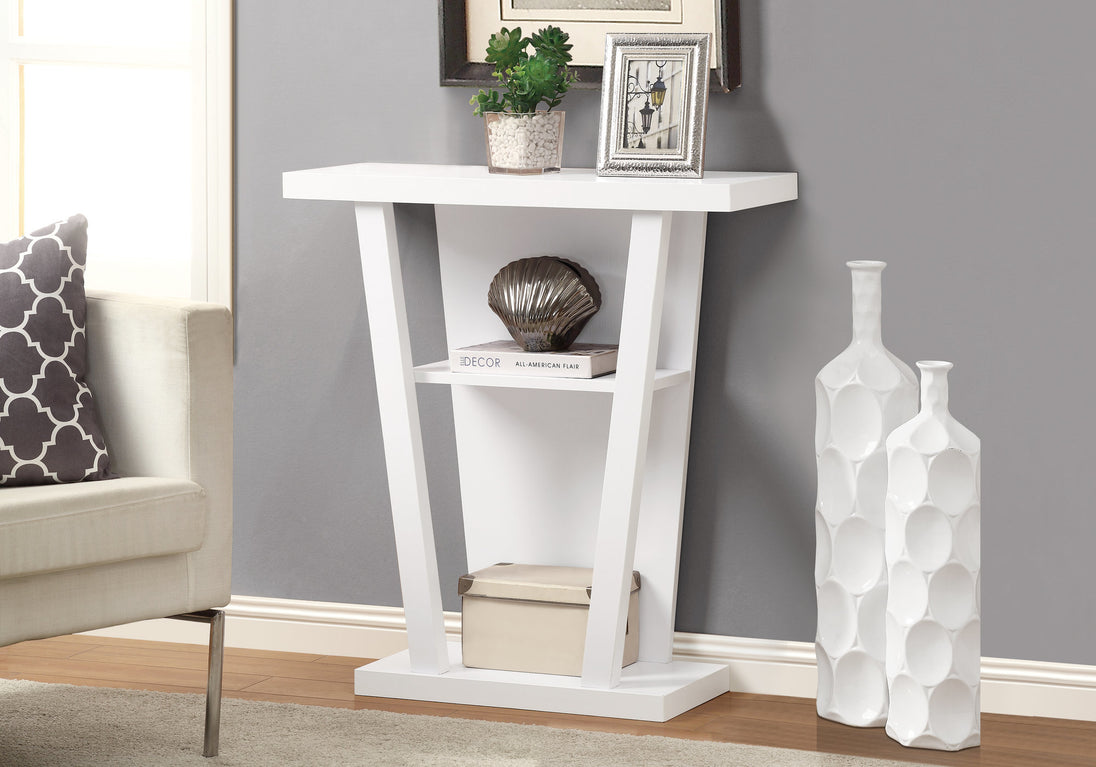 I 2560 Accent Table - 32"L / White Hall Console - Furniture Depot (7881094201592)