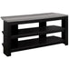 I 2564 Tv Stand - 42"L / Black / Grey Top Corner - Furniture Depot (7881094267128)