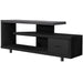 I 2575 Tv Stand - 60"L / Black / Grey Top With 1 Drawer - Furniture Depot (7881094562040)