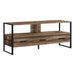 I 2619 Tv Stand - 48"L / Brown Reclaimed / Black Metal - Furniture Depot (7881095119096)