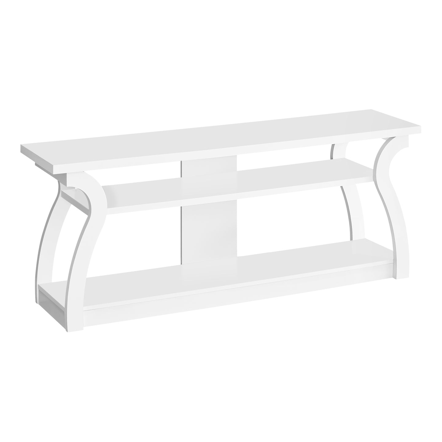 I 2665 Tv Stand - 60"L / White - Furniture Depot (7881095151864)