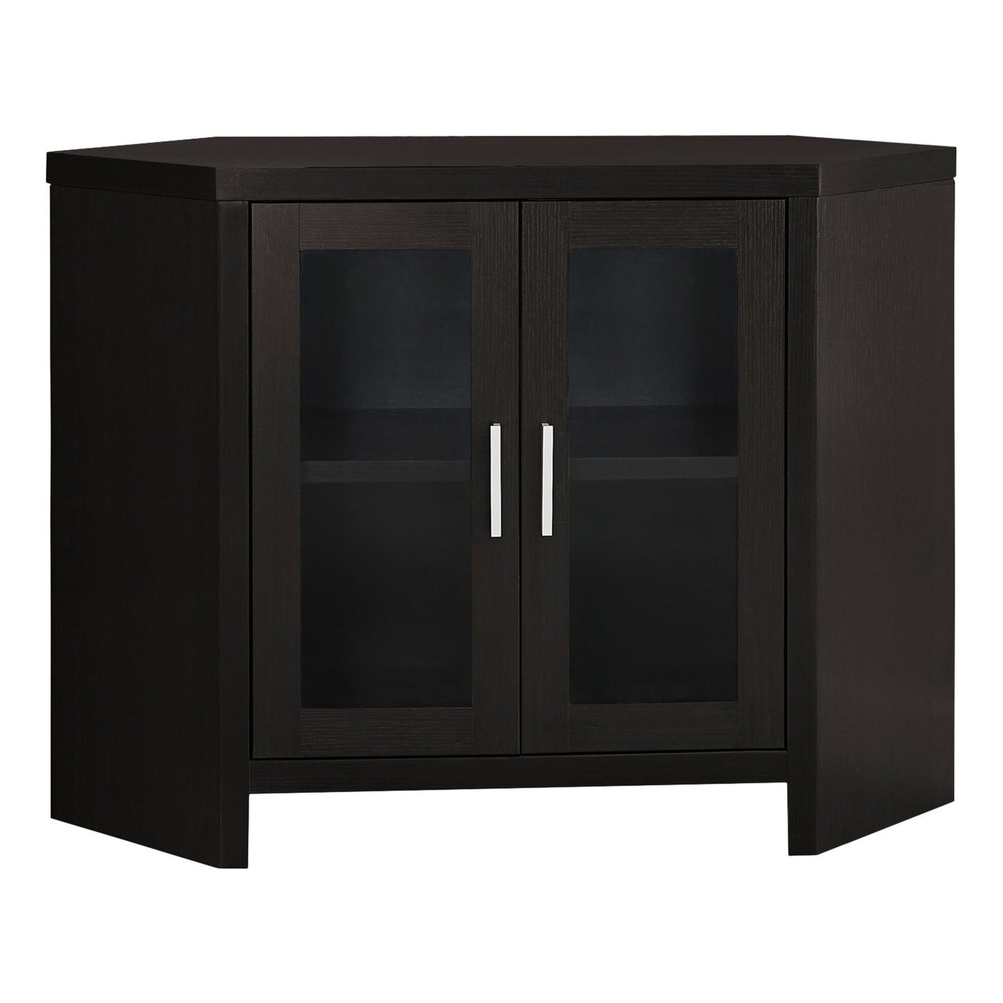 I 2700 Tv Stand - 42"L / Espresso Corner With Glass Doors - Furniture Depot (7881095479544)