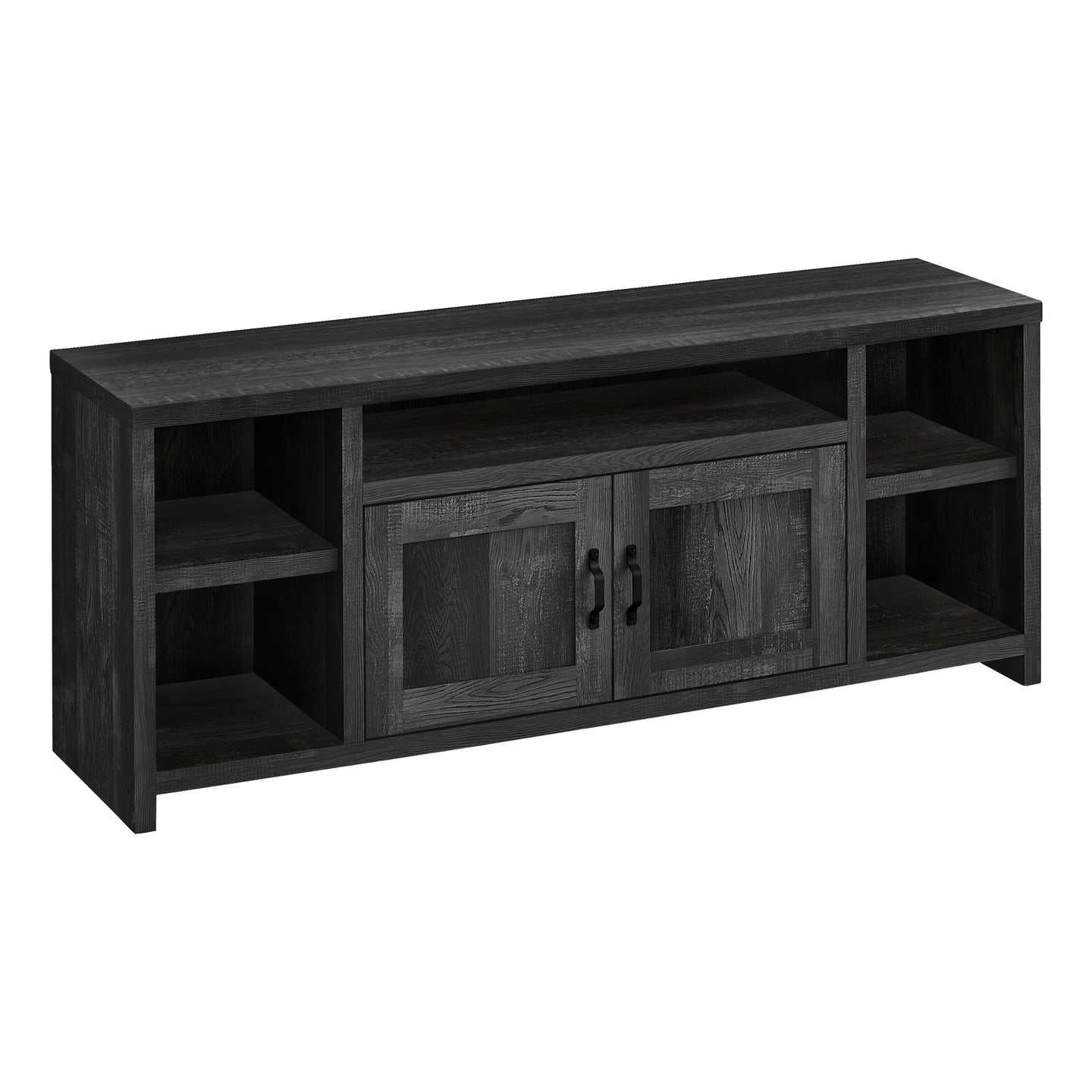 I 2743 Tv Stand - 60"L / Black Reclaimed Wood-Look - Furniture Depot (7881097347320)