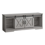 I 2747 Tv Stand - 60"L / Grey With 2 Sliding Doors - Furniture Depot