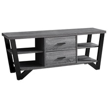 Load image into Gallery viewer, I 2762 Tv Stand - 60&quot;L / Grey-Black With 2 Storage Drawers - Furniture Depot (7881098592504)