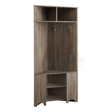 Load image into Gallery viewer, I 2771 Hall Tree - 67&quot;H / Dark Taupe Corner Unit - Furniture Depot (7881098887416)