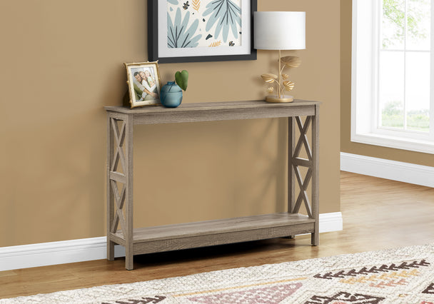 I 2791 Accent Table - 48"L / Dark Taupe Hall Console - Furniture Depot (7881099084024)