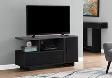 Load image into Gallery viewer, I 2801 Tv Stand - 48&quot;L / Black / Grey Top With Storage - Furniture Depot (7881099444472)