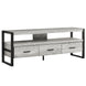 I 2821 Tv Stand - 60"L / Grey Reclaimed Wood-Look / 3 Drawers - Furniture Depot