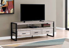 Load image into Gallery viewer, I 2822 Tv Stand - 60&quot;L / Taupe Reclaimed Wood-Look / 3 Drawers - Furniture Depot