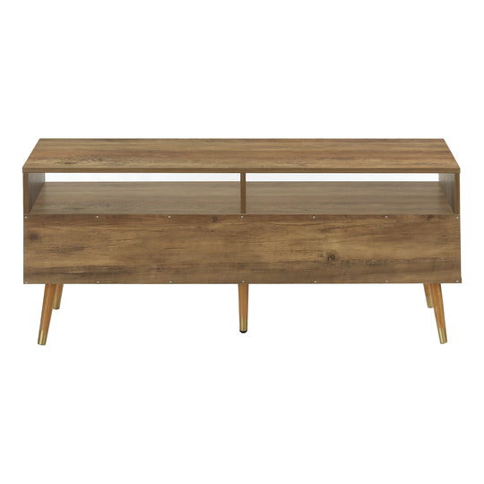 I 2835 Tv Stand - 48"L / Walnut Mid-Century With 3 Drawers - Furniture Depot (7881100787960)