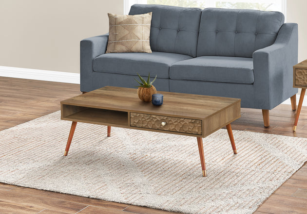 I 2836 Coffee Table - Walnut Mid-Century With A Drawer - Furniture Depot (7881101082872)