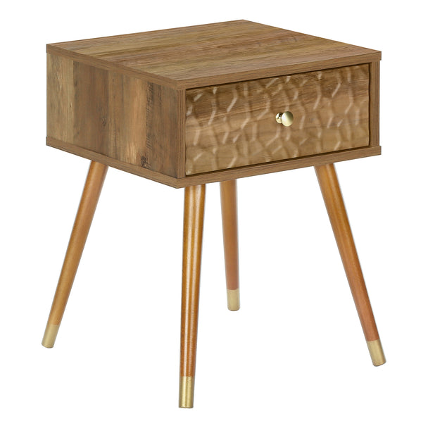 I 2837 Accent Table - 20"H / Walnut Mid-Century With A Drawer - Furniture Depot (7881101345016)