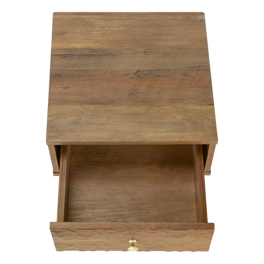 I 2837 Accent Table - 20"H / Walnut Mid-Century With A Drawer - Furniture Depot (7881101345016)