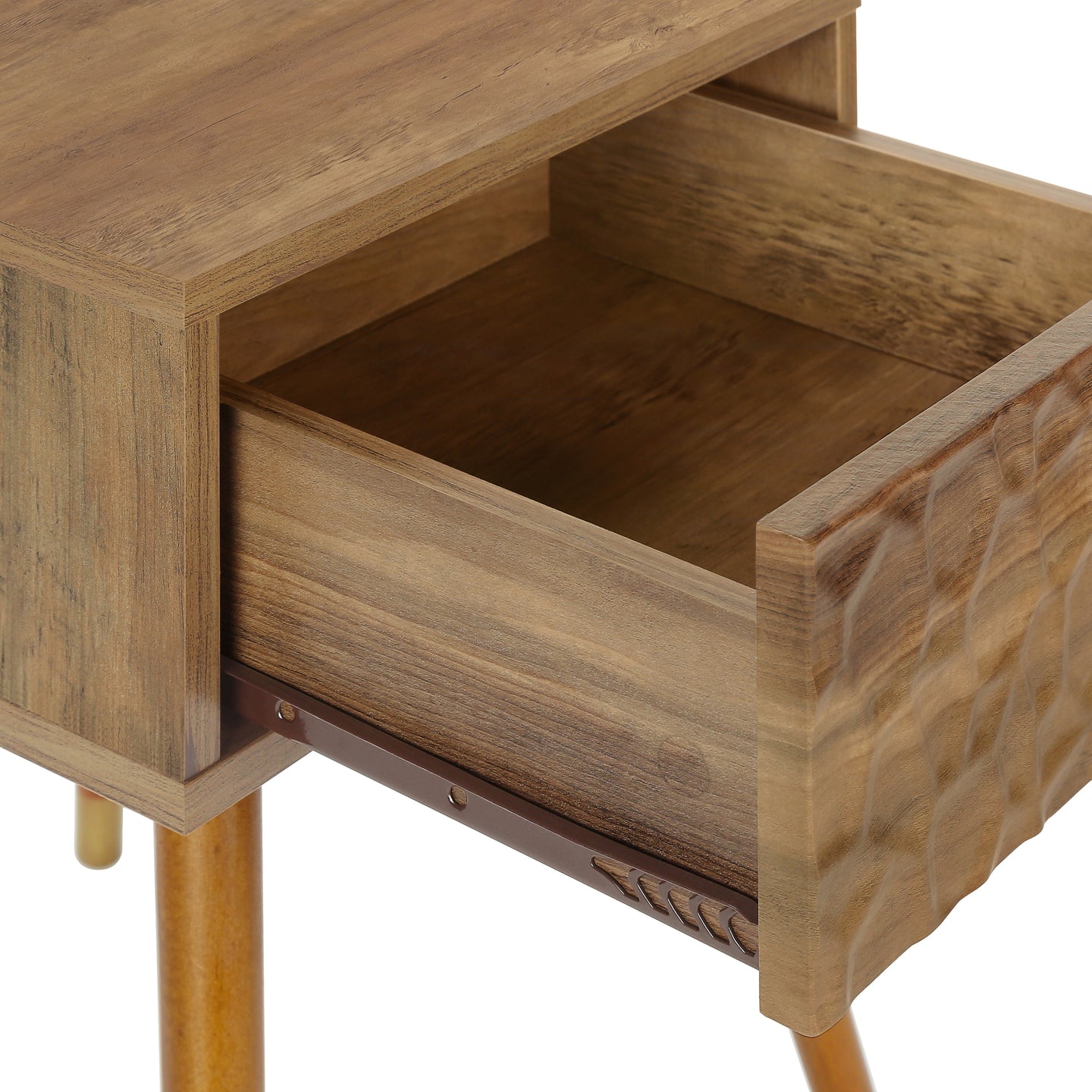 I 2837 Accent Table - 20"H / Walnut Mid-Century With A Drawer - Furniture Depot (7881101345016)