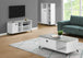 I 2840 Tv Stand - 48"L / White / Grey Cement-Look Top - Furniture Depot (7881101607160)