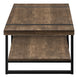 I 2850 Coffee Table - Brown Reclaimed Wood-Look / Black Metal - Furniture Depot (7881101934840)