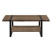 I 2850 Coffee Table - Brown Reclaimed Wood-Look / Black Metal - Furniture Depot (7881101934840)