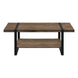 I 2850 Coffee Table - Brown Reclaimed Wood-Look / Black Metal - Furniture Depot (7881101934840)