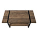 I 2850 Coffee Table - Brown Reclaimed Wood-Look / Black Metal - Furniture Depot (7881101934840)