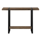 I 2851 Accent Table - 48"L / Brown Reclaimed Wood-Look / Black - Furniture Depot (7881102065912)