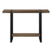 I 2851 Accent Table - 48"L / Brown Reclaimed Wood-Look / Black - Furniture Depot (7881102065912)