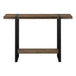 I 2851 Accent Table - 48"L / Brown Reclaimed Wood-Look / Black - Furniture Depot (7881102065912)