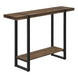 I 2851 Accent Table - 48"L / Brown Reclaimed Wood-Look / Black - Furniture Depot (7881102065912)