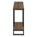 I 2851 Accent Table - 48"L / Brown Reclaimed Wood-Look / Black - Furniture Depot (7881102065912)