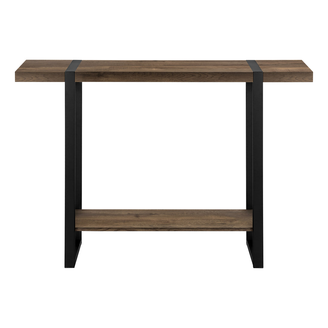 I 2851 Accent Table - 48"L / Brown Reclaimed Wood-Look / Black - Furniture Depot (7881102065912)