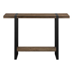 I 2851 Accent Table - 48"L / Brown Reclaimed Wood-Look / Black - Furniture Depot (7881102065912)