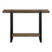 I 2851 Accent Table - 48"L / Brown Reclaimed Wood-Look / Black - Furniture Depot (7881102065912)