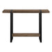 I 2851 Accent Table - 48"L / Brown Reclaimed Wood-Look / Black - Furniture Depot (7881102065912)