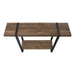 I 2851 Accent Table - 48"L / Brown Reclaimed Wood-Look / Black - Furniture Depot (7881102065912)