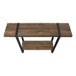 I 2851 Accent Table - 48"L / Brown Reclaimed Wood-Look / Black - Furniture Depot (7881102065912)