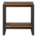 I 2852 Accent Table - Brown Reclaimed Wood-Look / Black Metal - Furniture Depot (7881102360824)