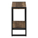 I 2852 Accent Table - Brown Reclaimed Wood-Look / Black Metal - Furniture Depot (7881102360824)